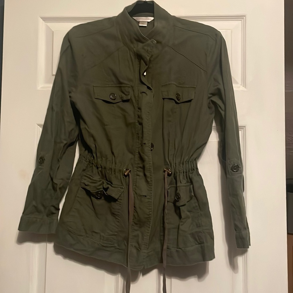 Christopher & Banks Small Green Utility Jacket